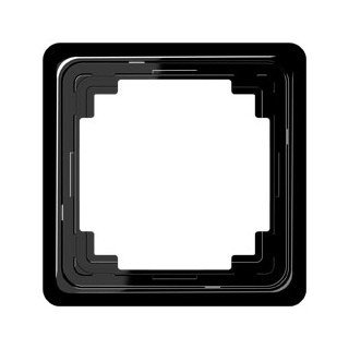 Jung CD plus afdekraam 1V horizontaal en verticaal zwart ip44