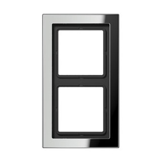 Jung LS range afdekraam 2V chroom ip44