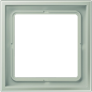 Jung LS range afdekraam 1V horizontaal en verticaal roestvaststaal ( RVS ) ip44