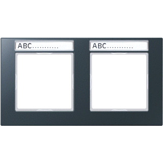 Jung A range afdekraam 2V horizontaal antraciet ip44 ac 5820 BF na anm