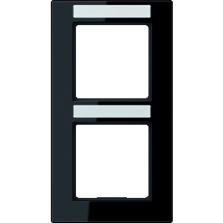 Jung A range afdekraam 2V verticaal zwart ip44 ac 582 BF na SW