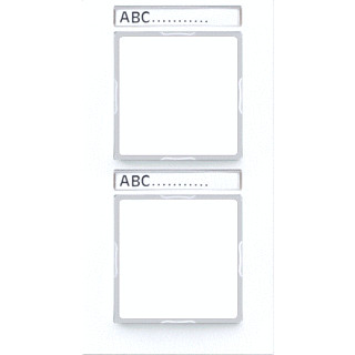 Jung A range afdekraam 2V verticaal wit ip44 ac 582 BF na WW