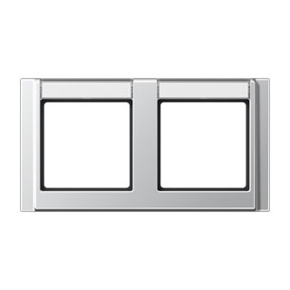 Jung A range afdekraam 2V horizontaal aluminium ip44