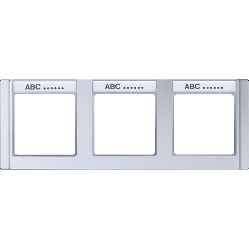 Jung A range afdekraam 3V horizontaal aluminium ip44