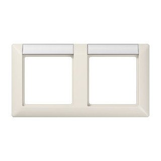 Jung As500 afdekraam 2V horizontaal crèmewit (elektrowit) ip44