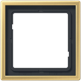 Jung LS range afdekraam 1V horizontaal en verticaal messing ip44 me 2981 C