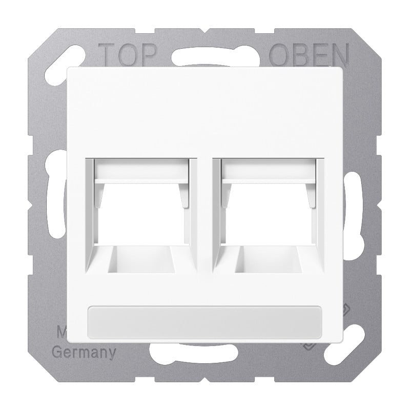 Jung AS/A range Afd. a(s)500 A.wit V.mod.jack1v. tekstv.