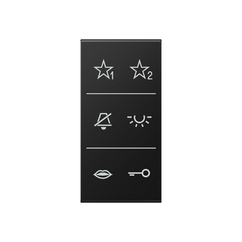 Design Cover audio 3-voudig, F50, A range, grafietzwart mat