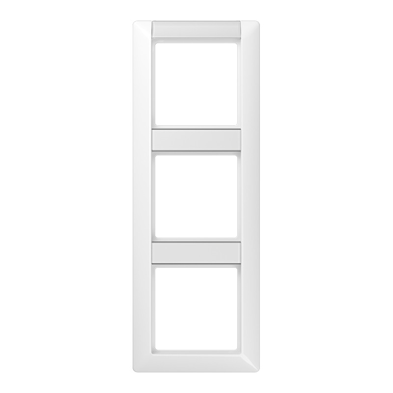 Jung AS range / AS 500 antimicrobieel Afd.Raam as A.wit M.tekstv.3V hor. sil+