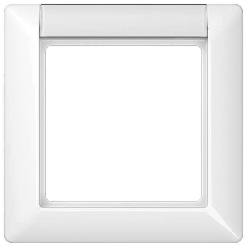 Jung AS range / AS 500 Afdekraam As alpinwit M.tekstv.1V sil+