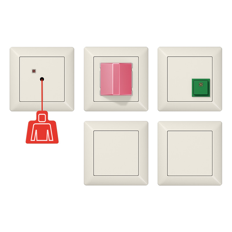 Jung AS range Noodoproepset As500 wit met ups mod.