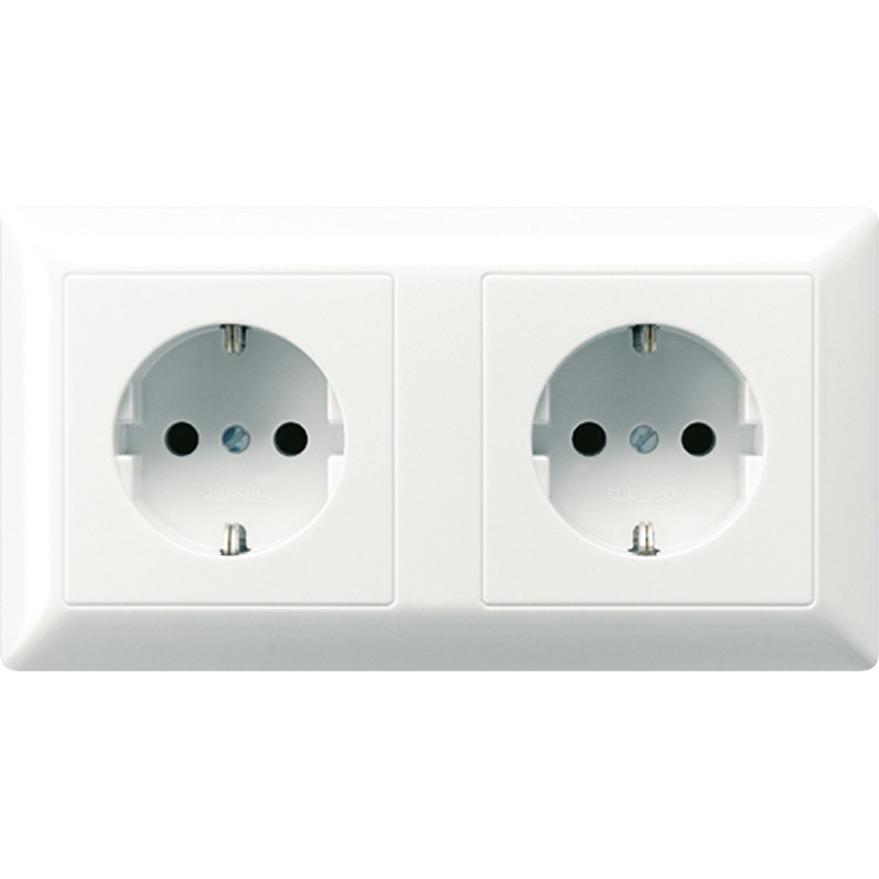 Jung AS500 Wandcontactdoos Met beschermingscontact 16 a 250 v ~ voor wandgoot