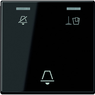 Jung Enkele wip aan-/uit-schakelaar zwart