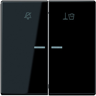 Jung Enkele wip aan-/uit-schakelaar zwart