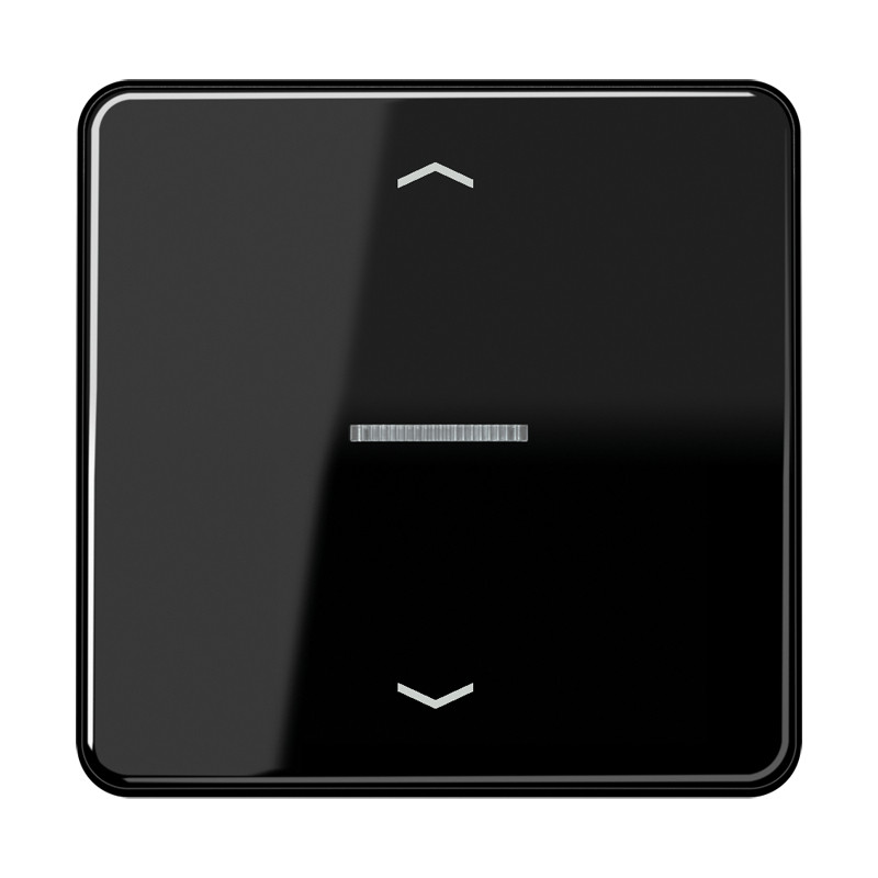 Jung CD range Home Stuurafd. CD 1V. zwart pijl