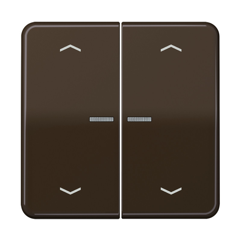 Jung CD range Home Stuurafd. CD 2V. bruin pijl