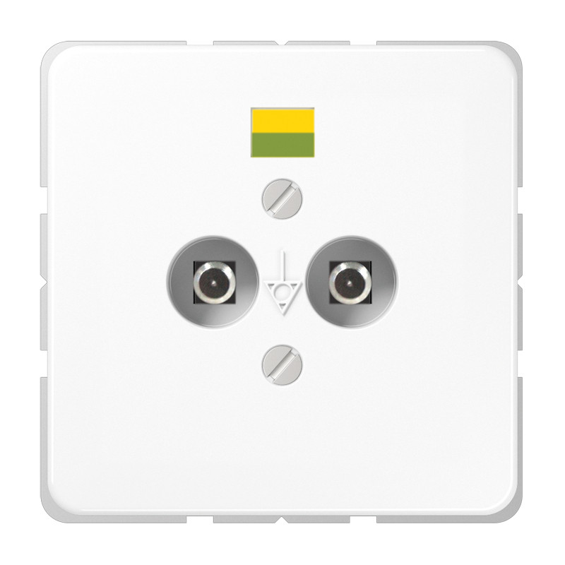 Jung CD range Pot.Aard.contactds. CD500 alp.wit 2-VDG