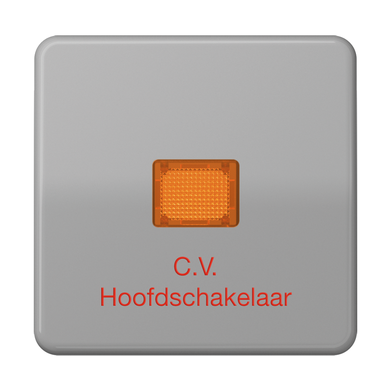 Jung CD universeel bedieningselement aan-/uit-schakelaar enkele wip grijs