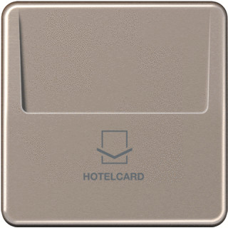 Jung CD range afdekking bedieningselement CD500 hotelkaart brons