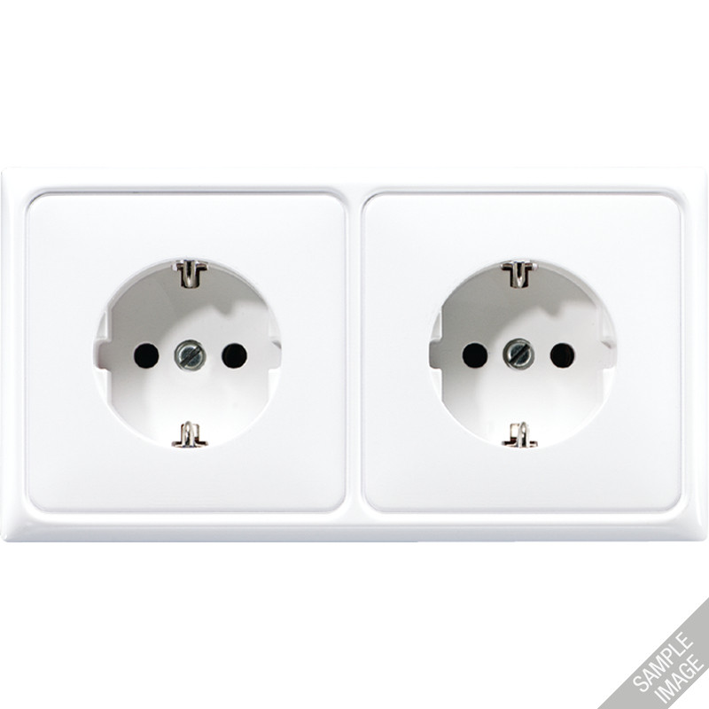 Jung CD range WCD. CD500 wit 2-VDG. voor wandgoot