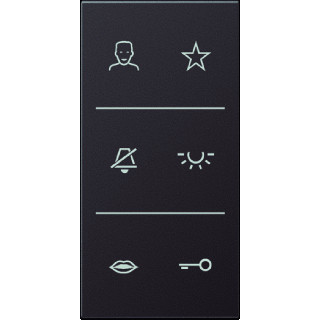 Jung Buitenpost zwart si V6 al DC D