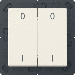 Jung As range enocean wandzender a(s)500 + symbolen 4-kanalen wit