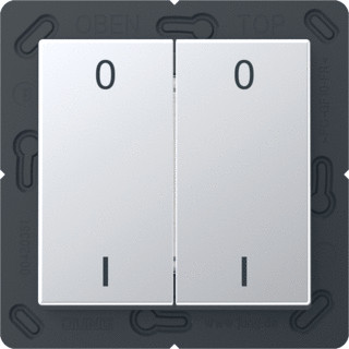 Jung A range enocean wandzender a500 + symbolen 4-kanalen aluminium