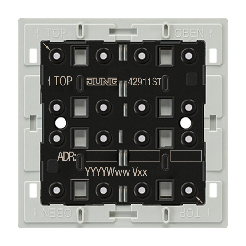 Jung F40 KNX Taster-mod univ. sec. 1-V. temp.sens