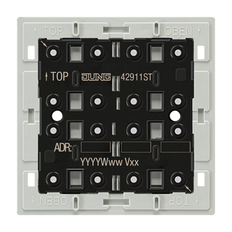 Jung F40 KNX Taster-mod univ. sec. 1-V. temp.sens