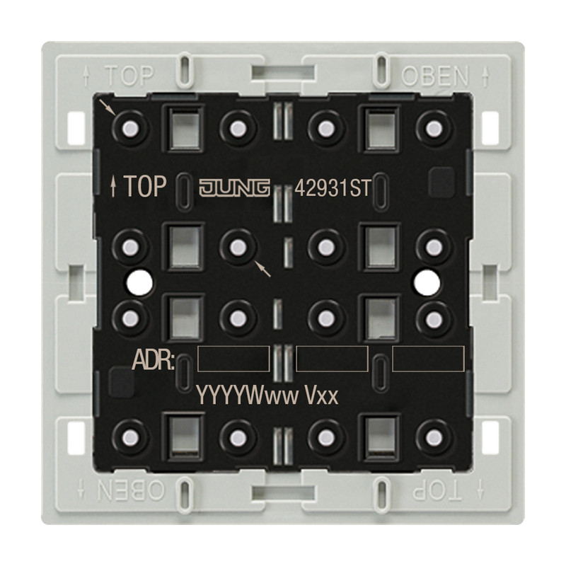 Jung F40 KNX Taster-mod univ. sec. 3-V. temp.sens