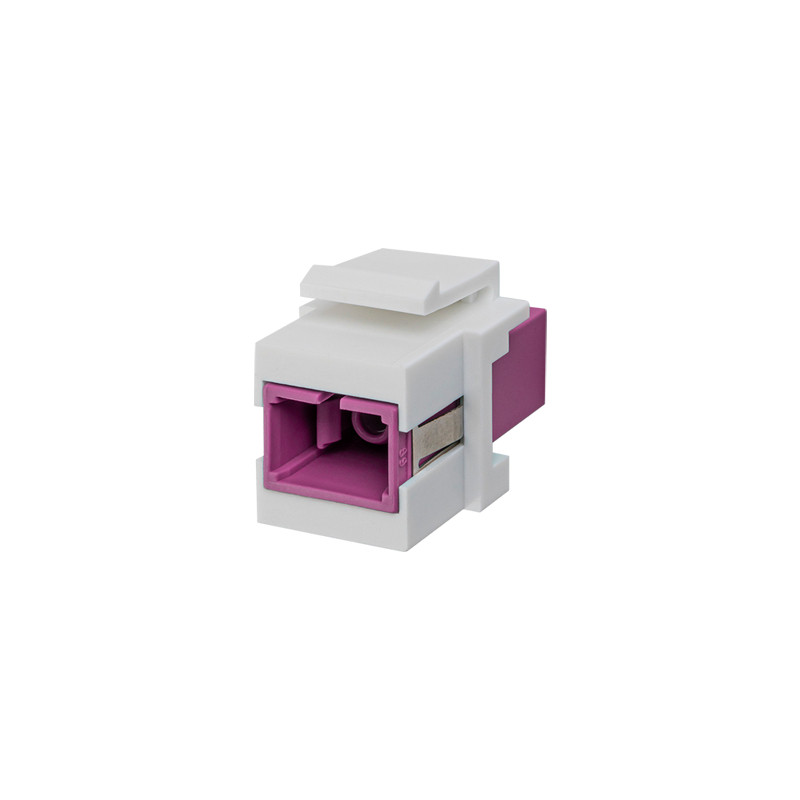 Jung Glasvezel Keystone module, violet