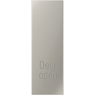 Jung LS range enkele drukker aan-/uit-schakelaar roestvaststaal ( RVS )