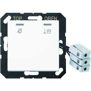 Jung LS range enkele wip aan-/uit-schakelaar wit