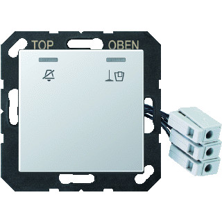 Jung LS range enkele wip aan-/uit-schakelaar aluminium