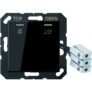 Jung LS range enkele wip aan-/uit-schakelaar zwart