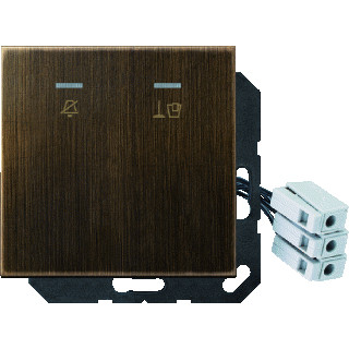 Jung LS range enkele wip aan-/uit-schakelaar messing