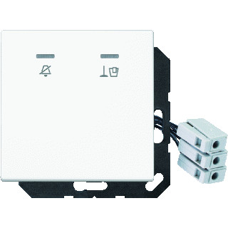 Jung LS range enkele wip aan-/uit-schakelaar wit