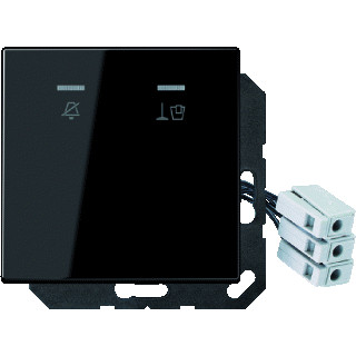 Jung LS range enkele wip aan-/uit-schakelaar zwart