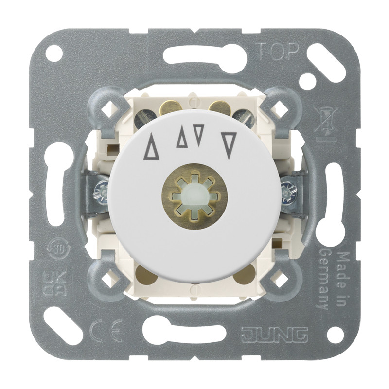 Jung Jalouzie Draaisch./imp.gever 1P.knop wit