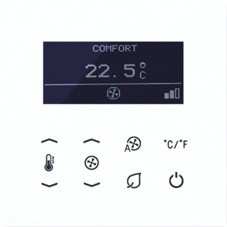 Jung Kamertherm. LS990 A.wit fan coil 4 pijps