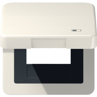 Jung CD500 afdekraam 1V horizontaal en verticaal wit ip44