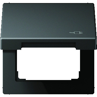 Jung LS range afdekraam 1V horizontaal en verticaal antraciet ip44