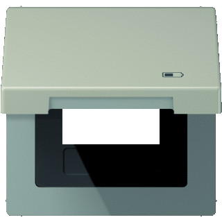 Jung LS range afdekraam 1V horizontaal en verticaal roestvaststaal ( RVS ) ip44