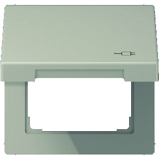 Jung LS range afdekraam 1V horizontaal en verticaal roestvaststaal ( RVS ) ip44
