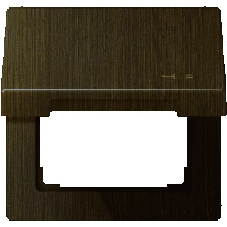 Jung LS range afdekraam 1V horizontaal en verticaal messing ip44