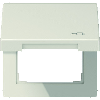 Jung LS range afdekraam 1V horizontaal en verticaal crèmewit (elektrowit) ip44
