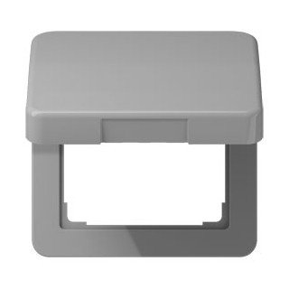 Jung CD universeel afdekraam 1V grijs ip44