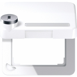 Jung CD500 afdekraam 1V horizontaal en verticaal rood ip44