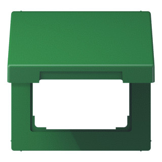 Jung LS990 afdekraam 1V horizontaal en verticaal groen ip44