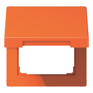 Jung LS990 afdekraam 1V horizontaal en verticaal oranje ip44